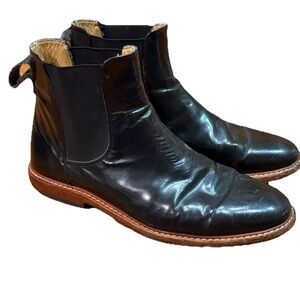 Dieppa Restrepo Black Leather Chelsea Boots Women Size 8